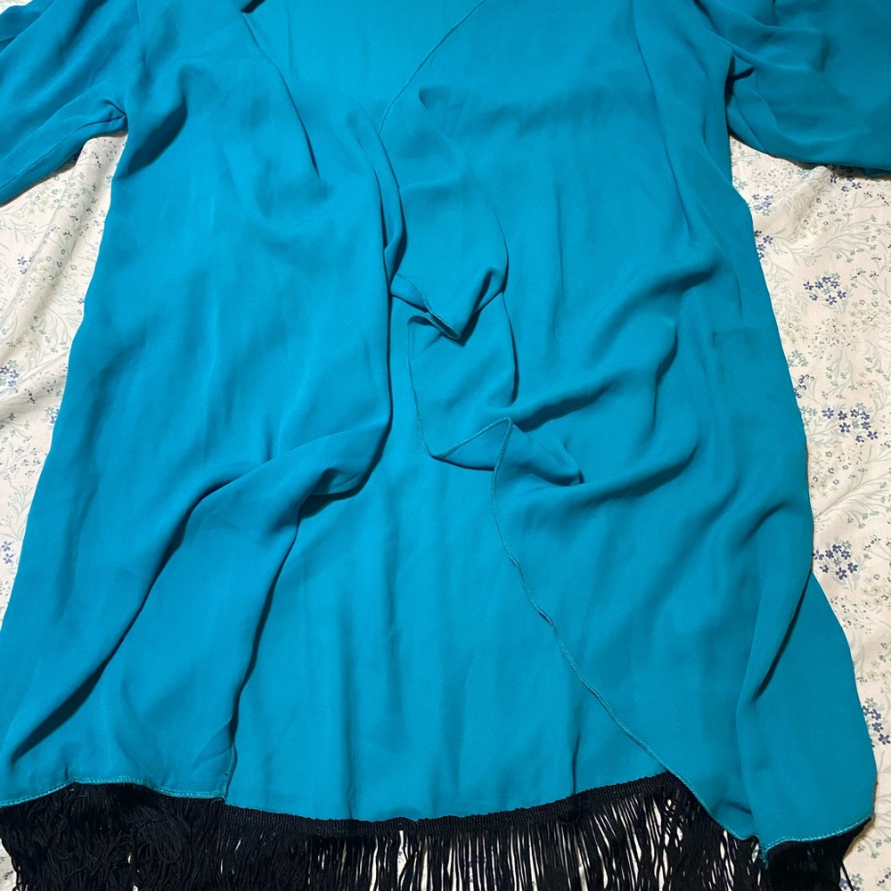 LuLaRoe Blue Monroe cover up